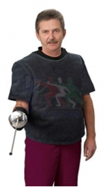 Нагрудник из кожи с 2-мя короткими кожаными рукавами ПБТ