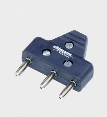 Вилка трехполюсная Ульман