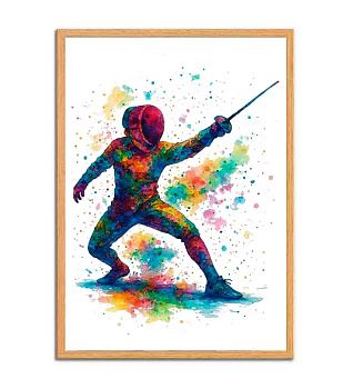 Плакат Фехтование (42смх29см)