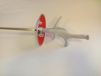 Рапира в сборе тренировочная электрифицированная с рукояткой пистолетом