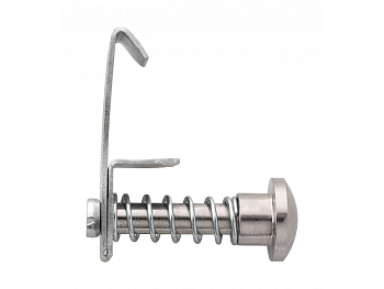 Фиксатор с винтом и кнопкой для двухполюсной вилки ПБТ