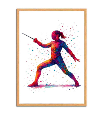 Плакат Фехтование (30смх21см)