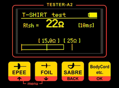 Профессиональный тестер для проверки фехтовального инвентаря FAVERO TESTER-A2