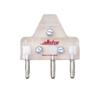 Вилка трехполюсная Альстар Т2019