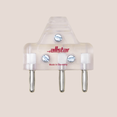 Вилка трехполюсная Альстар Т2019